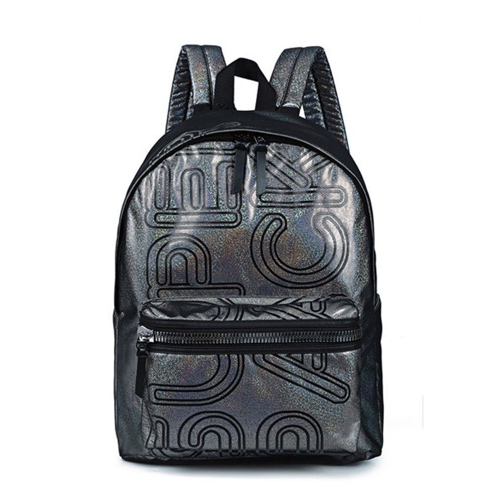 Ghiozdan gri metalizat, buzunare din plasa elastica, compartimentare eficienta, 10 ani+ - imagine 5